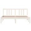 Estructura De Cama Madera Maciza Blanca 140x200 Cm Vidaxl