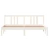 Estructura De Cama De Madera Maciza Blanco 160x200 Cm Vidaxl