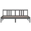 Estructura De Cama De Madera Maciza Gris 160x200 Cm Vidaxl