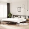 Estructura De Cama De Matrimonio Madera Maciza Gris 180x200 Cm Vidaxl