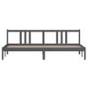 Estructura De Cama Madera Maciza Gris 200x200 Cm Vidaxl