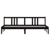 Estructura De Cama De Madera Maciza Negro 200x200 Cm Vidaxl