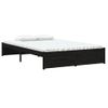 Estructura De Cama Madera Maciza Negra 120x190 Cm Vidaxl