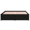 Estructura De Cama Madera Maciza Negra 120x190 Cm Vidaxl