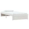 Estructura De Cama Madera Maciza Blanco 90x200 Cm Vidaxl