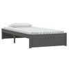 Estructura De Cama Madera Maciza Gris 90x200 Cm Vidaxl