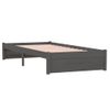 Estructura De Cama Madera Maciza Gris 90x200 Cm Vidaxl