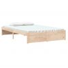 Estructura De Cama Madera Maciza 120x200 Cm Vidaxl