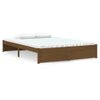 Estructura De Cama Madera Maciza Marrón Miel 140x200 Cm Vidaxl