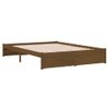 Estructura De Cama Madera Maciza Marrón Miel 140x200 Cm Vidaxl