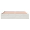 Estructura De Cama Madera Maciza Blanca King Size 150x200 Cm Vidaxl