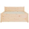 Estructura De Cama De Madera Maciza 90x200 Cm Vidaxl