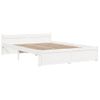 Estructura De Cama Madera Maciza Blanca 140x200 Cm Vidaxl