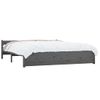 Estructura De Cama De Madera Maciza Gris 160x200 Cm Vidaxl