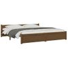 Estructura Cama Madera Maciza Marrón Miel Super King 180x200 Cm Vidaxl