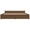 Estructura Cama Madera Maciza Marrón Miel Super King 180x200 Cm Vidaxl