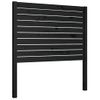 Cabecero De Cama Madera Maciza De Pino Negro 96x4x100 Cm Vidaxl