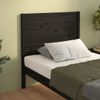 Cabecero De Cama Madera Maciza De Pino Negro 96x4x100 Cm Vidaxl