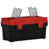 Set De Cajas De Herramientas 2 Pzas Polipropileno Negro Y Rojo Vidaxl