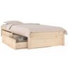 Estructura De Cama Individual Con Cajones 75x190 Cm Vidaxl