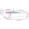 Estructura De Cama Con Cajones Blanco 90x200 Cm Vidaxl