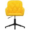 Sillas De Comedor Giratorias 2 Uds Terciopelo Amarillo Vidaxl