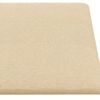 Paneles De Pared 12 Uds Tela Color Crema 30x15 Cm 0,54 M² Vidaxl