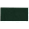 Paneles De Pared 12 Uds Terciopelo Verde Oscuro 30x15cm 0,54 M² Vidaxl