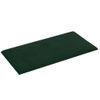 Paneles De Pared 12 Uds Terciopelo Verde Oscuro 30x15cm 0,54 M² Vidaxl