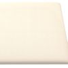 Paneles De Pared 12 Uds Terciopelo Crema 30x15 Cm 0,54 M² Vidaxl