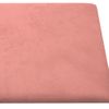 Paneles De Pared 12 Uds Terciopelo Rosa 30x30 Cm 1,08 M² Vidaxl