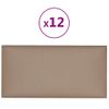 Paneles De Pared 12 Uds Cuero Pe Capuchino 60x30 Cm 2,16 M² Vidaxl