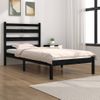 Estructura De Cama Madera Maciza De Pino Negro 75x190 Cm Vidaxl