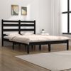 Estructura De Cama Madera Maciza Pino Negra Doble 120x190 Cm Vidaxl