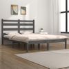 Estructura De Cama Madera Maciza De Pino Gris 120x200 Cm Vidaxl