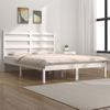 Estructura De Cama Madera Maciza De Pino Blanco 200x200 Cm Vidaxl