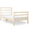 Estructura De Cama Madera Maciza De Pino 90x190 Cm Vidaxl