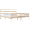 Estructura De Cama Madera Maciza De Pino 140x190 Cm Vidaxl