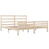 Estructura De Cama Madera Maciza De Pino 140x190 Cm Vidaxl