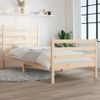 Estructura De Cama Madera Maciza De Pino 100x200 Cm Vidaxl