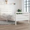 Estructura De Cama Madera Maciza De Pino Blanco 100x200 Cm Vidaxl