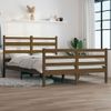 Estructura De Cama Madera Maciza De Pino Marrón Miel 140x200 Cm Vidaxl