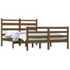 Estructura De Cama Madera Maciza De Pino Marrón Miel 140x200 Cm Vidaxl