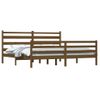 Estructura De Cama Madera Maciza De Pino Marrón Miel 200x200 Cm Vidaxl