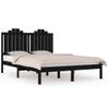 Estructura De Cama Madera Maciza Pino Negra Doble 120x190 Cm Vidaxl