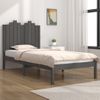 Estructura De Cama Madera Maciza De Pino Gris 90x200 Cm Vidaxl