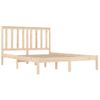 Estructura De Cama Madera Maciza De Pino 120x190 Cm Vidaxl