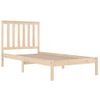 Estructura De Cama De Madera Maciza De Pino 90x200 Cm Vidaxl