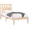 Estructura De Cama De Madera Maciza De Pino 90x200 Cm Vidaxl