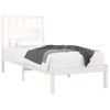 Estructura De Cama Madera Maciza De Pino Blanca 100x200 Cm Vidaxl